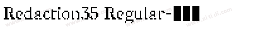 Redaction35 Regular字体转换